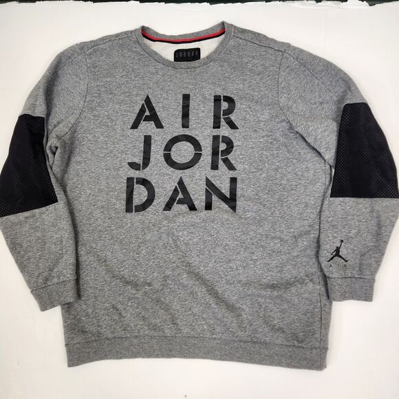 Jordan Other - Air Jordan Jumpman Mens Long Sleeve Crew Neck Hybrid Mesh Elbow Sweatshirt XL
